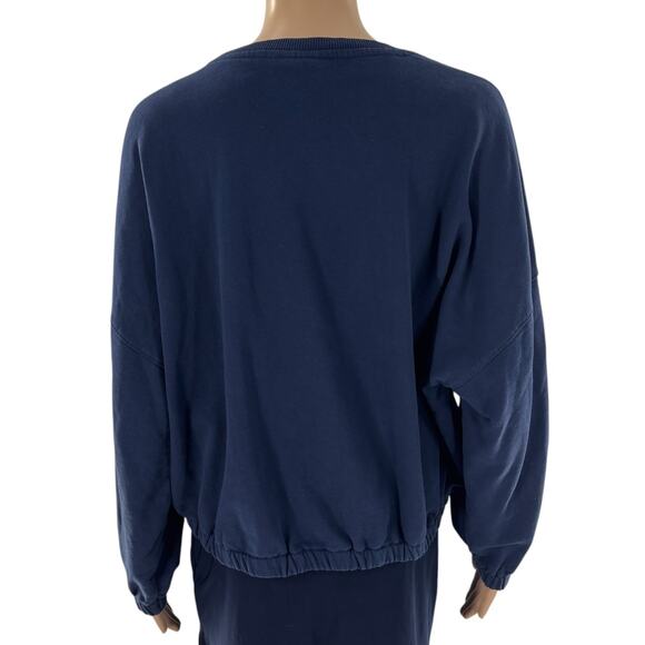 The Upside Blue Escapade Montana Cotton Pullover Sweatshirt - Picture 9 of 12